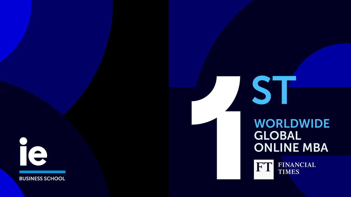 IEbusiness's tweet photo. Thrilled to share our Global Online MBA is the #1 Online MBA worldwide by the @FT 2024, maintaining top 3 for a decade! This marks our commitment to transformative education. 

Join @IEBusiness for the #NextBestYou. 

Learn more about our program. https://t.co/aynddzsujV https://t.co/zlzLwoOxk1