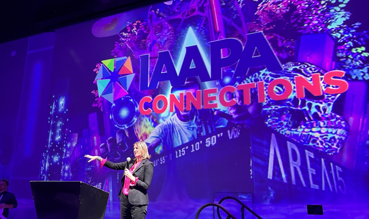 Blooloop's tweet photo. IAAPA North America Summit: what happens in Vegas, does not stay in Vegas. https://t.co/sjB9ho1r5a https://t.co/gxn1dpWN9i