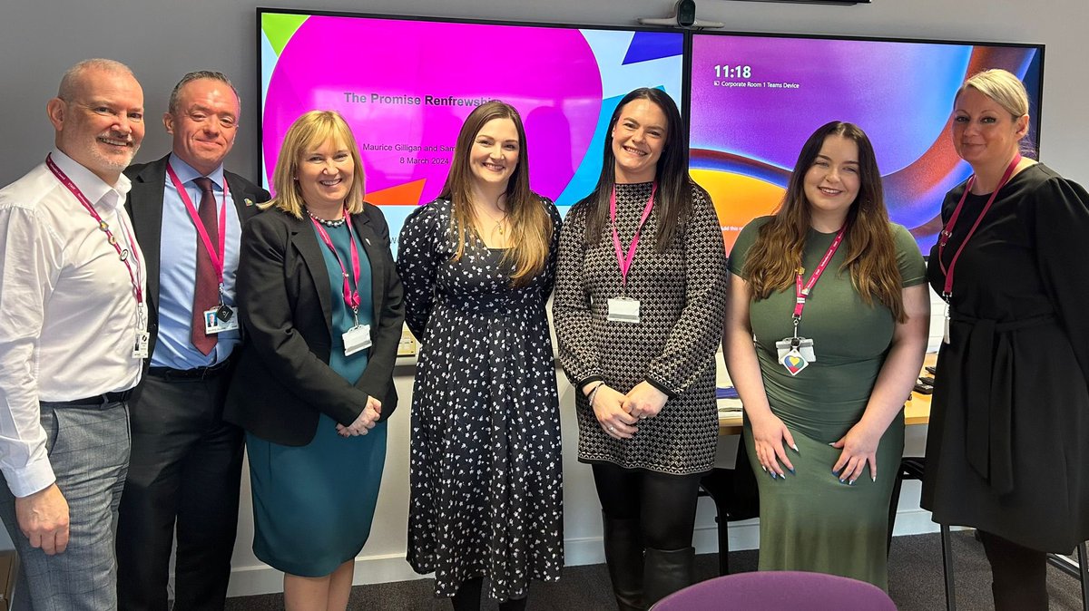 Lovely to catch up with The Promise Team at @RenCouncil recently, during constituency visits. It was very positive to hear of their efforts to embed The Promise aims across all council services, including education, housing, and social work.