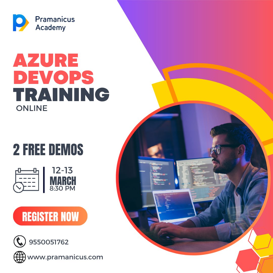 Exciting news for tech enthusiasts! Join our Azure DevOps training starting March 12th at 8:30 PM. Elevate your skills and streamline collaboration. Don't miss out! #AzureDevOps #DevOpsTraining #CloudSkills #TechEducation #pramanicusacademy