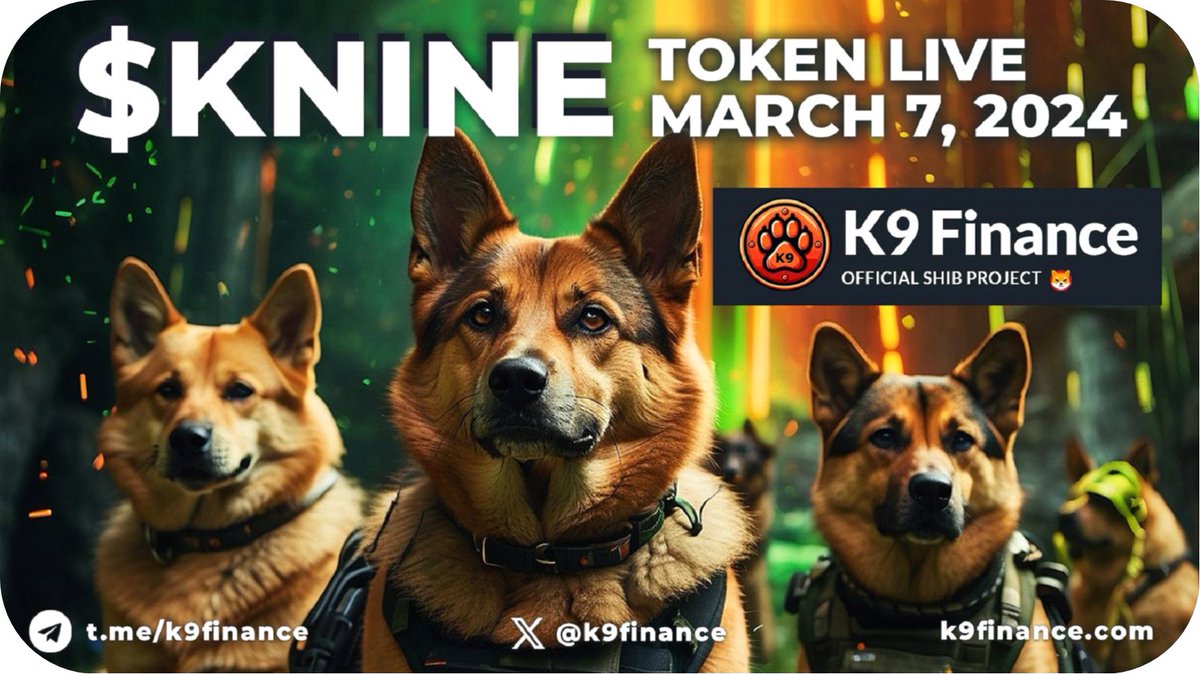 TheShibmagazine's tweet photo. K9 Finance Charts New Horizon for Shibarium's Growth and Liquidity with Token Generation Event

Full article here 👇
https://t.co/U8aWmUxSkc https://t.co/cqRtwopDJL
