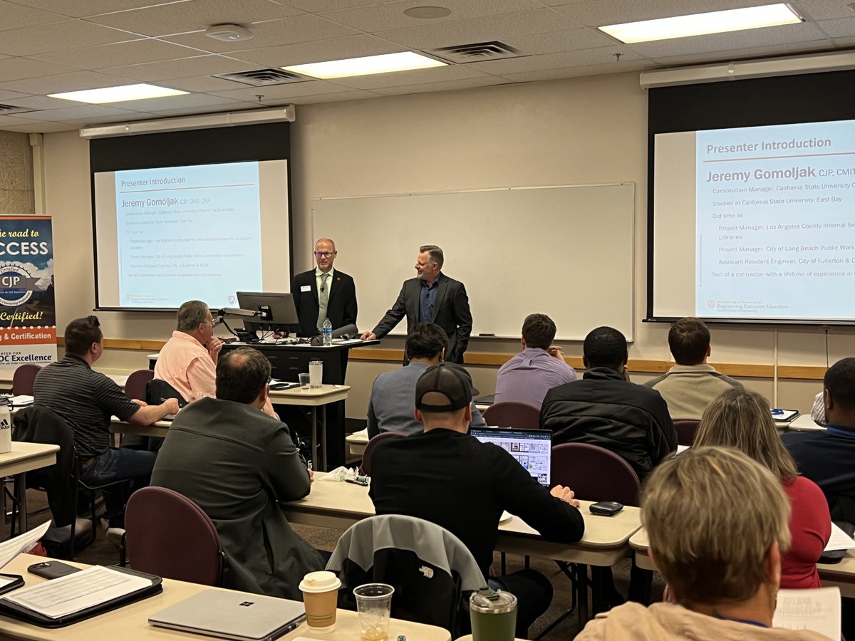 Our own James Matz was a presenter at the @JOCExcellence certificate program! The designated education center for #JobOrderContracting, they provide best practices & set standards. We’re honored to have industry experts like James on our team!
