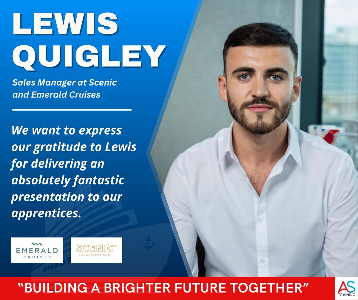 AS_Training1's tweet photo. We want to express our gratitude to Lewis for delivering an absolutely fantastic presentation to our apprentices. His expertise and enthusiasm truly shone through as he covered every aspect of what @ScenicLuxury  and @Emerald_Cruises  have to offer. https://t.co/pDiw1IrTFC