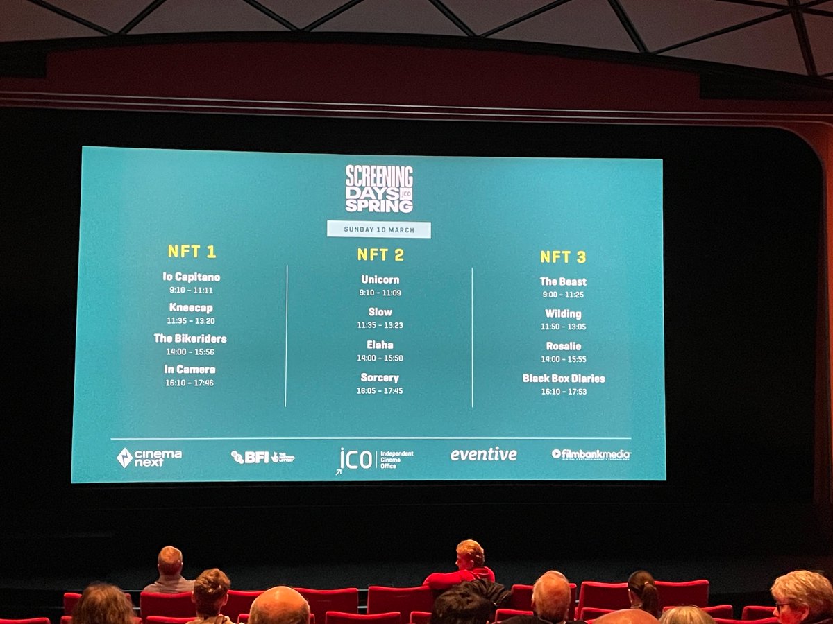 We had an exhausting but brilliant weekend watching lots of upcoming releases at the Spring #ScreeningDays at BFI, and meeting people from other community cinemas and film clubs. The early starts were well worth it! Thx to the @ICOtweets team for all their hard work.