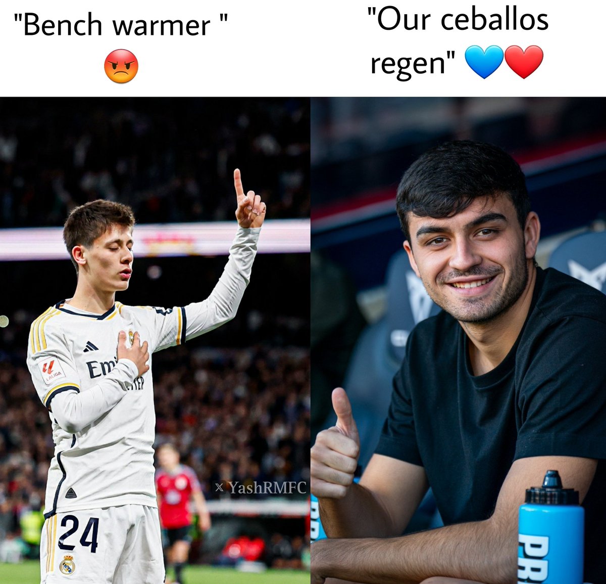 Goals in 2024:

• Arda Guler : 1 in 27 mins
• Pedri : 1 in 713 mins