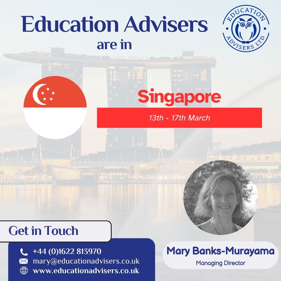 Another trip incoming... Mary will be in Singapore from Wednesday 13th March until Sunday 17th March 🛫

Amongst visits to <a href="/tanglintrust/">Tanglin Trust School</a>, @dulwichcollegesingapore and @westbourneinternational , she will be available for consultancy appointments.