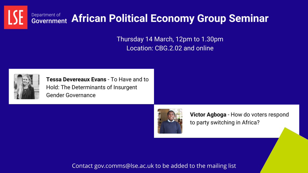 We are happy to host Tessa Evans (@tessadevans ) and Victor Agboga (@AgbogaVictor) on Thursday, March 14 (12:00-1.30 GMT). Join us.