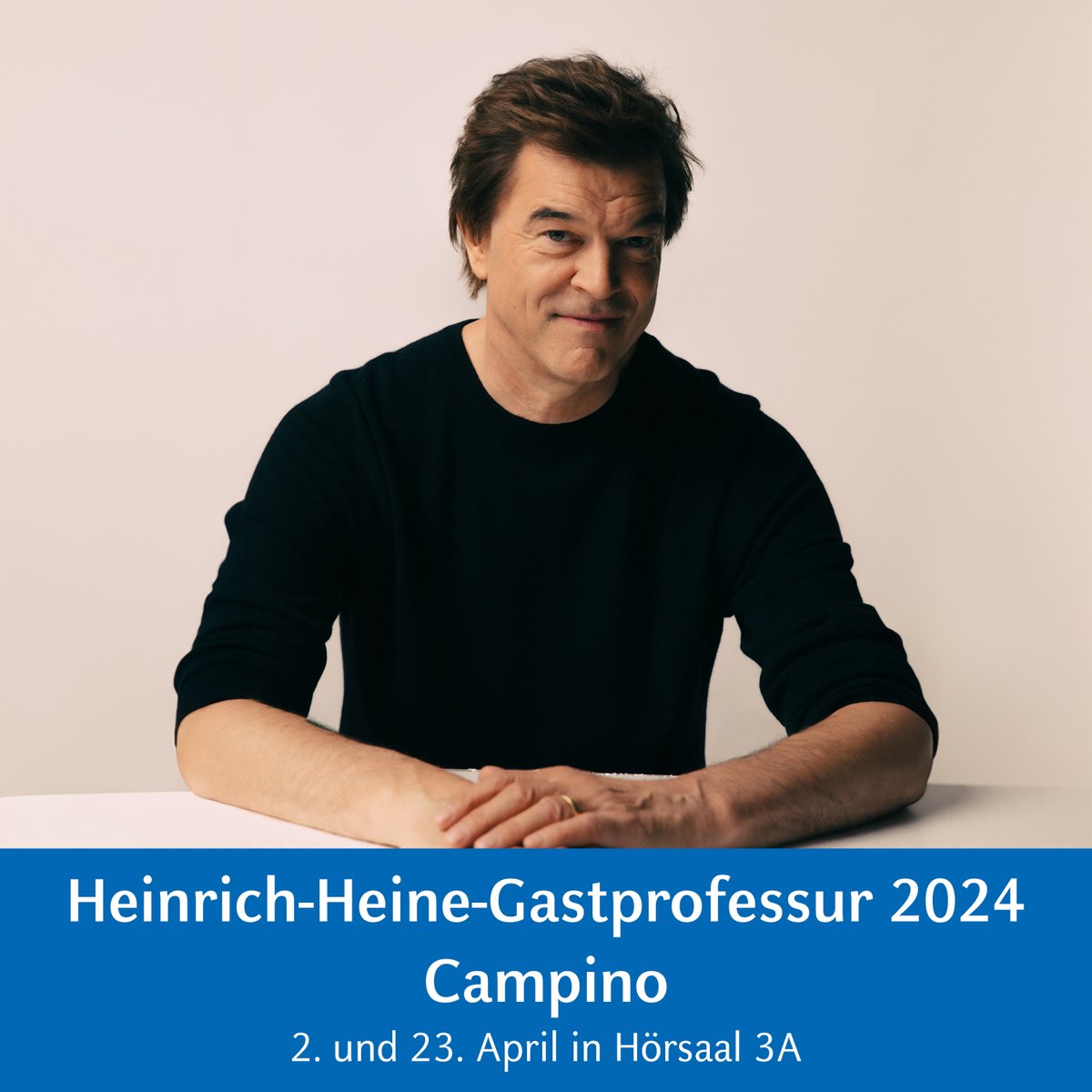 Heinrich-Heine-Universität Düsseldorf (@hhu_de) on Twitter photo 🎓🤘🏼 +++Breaking News+++ Campino, Leadsänger von <a href="/dietotenhosen/">Die Toten Hosen</a> Hosen, tritt als Heinrich-Heine-Gastprofessor an der Universität Düsseldorf ins akademische Rampenlicht! Wir freuen uns auf zwei unvergessliche Vorlesungen am 2. und 23. April. 1/7 🎓🤘🏼 +++Breaking News+++ Campino, Leadsänger von <a href="/dietotenhosen/">Die Toten Hosen</a> Hosen, tritt als Heinrich-Heine-Gastprofessor an der Universität Düsseldorf ins akademische Rampenlicht! Wir freuen uns auf zwei unvergessliche Vorlesungen am 2. und 23. April. 1/7