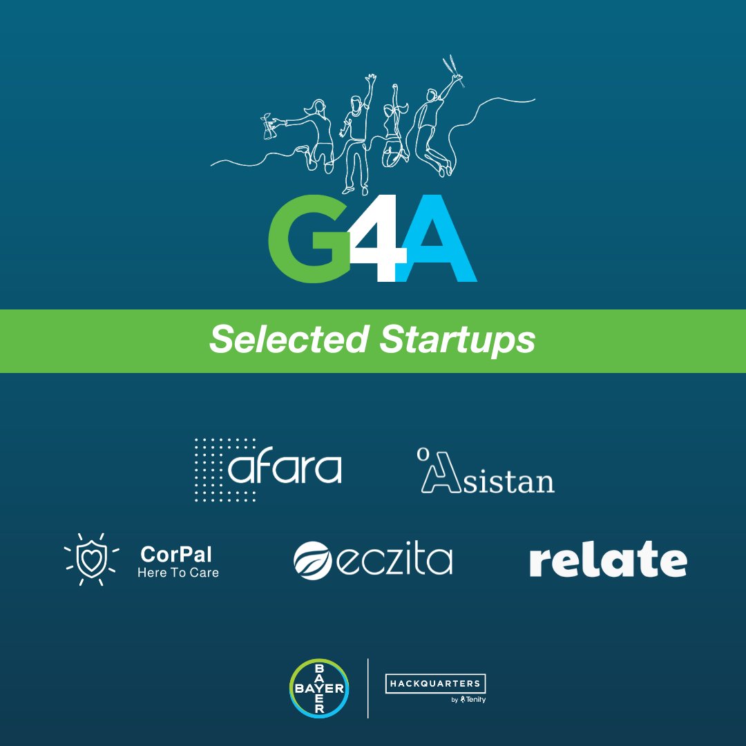 📣 Introducing the Selected Startups of Bayer G4A 2024! A huge thank you to every applicant who shared their vision and passion with us. 🌟 Meet the selected startups: @afaraagtech @CorPalHealth @eczitaofficial O-Asistan @therelate_app