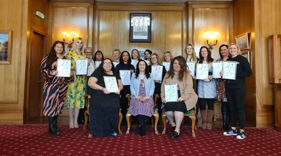 ArkCharter's tweet image. Our very own Mrs Reed-Birks was presented with a certificate commemorating the work she has done for our school and community so far, with particular emphasis on the opening of the Jonathan Centre.