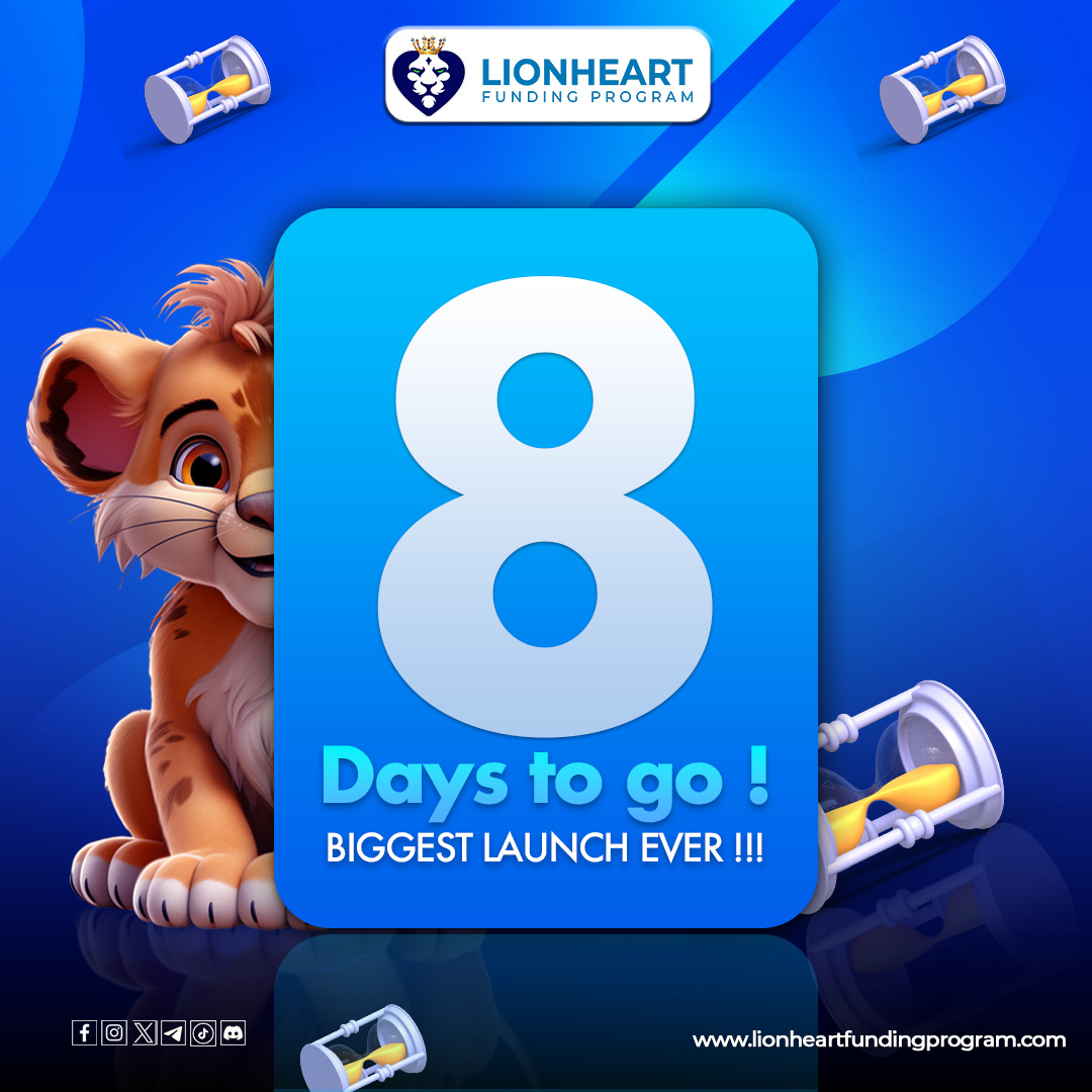 Lionheart Funding Program (@lionheartlfp) on Twitter photo 10*$25K Launch Giveaway Alert - Day 5/12 To LFP official Launch Giveaway 🏆.
📢Follow these rules to be able to win a $25K Account at launch (Remember to follow all the rules as the software will only pick those who have followed the rules)
1) Follow: <a href="/lionheartLFP/">Lionheart Funding Program</a> and 10*$25K Launch Giveaway Alert - Day 5/12 To LFP official Launch Giveaway 🏆.
📢Follow these rules to be able to win a $25K Account at launch (Remember to follow all the rules as the software will only pick those who have followed the rules)
1) Follow: <a href="/lionheartLFP/">Lionheart Funding Program</a> and