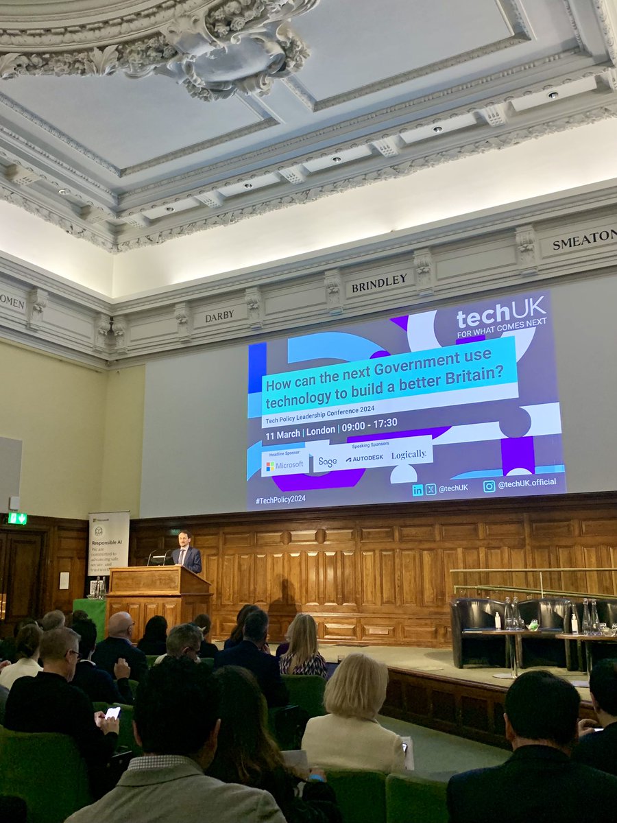 Today @techUKdepCEO launched Public First polling of tech business leaders at the #techpolicy2024 conference.