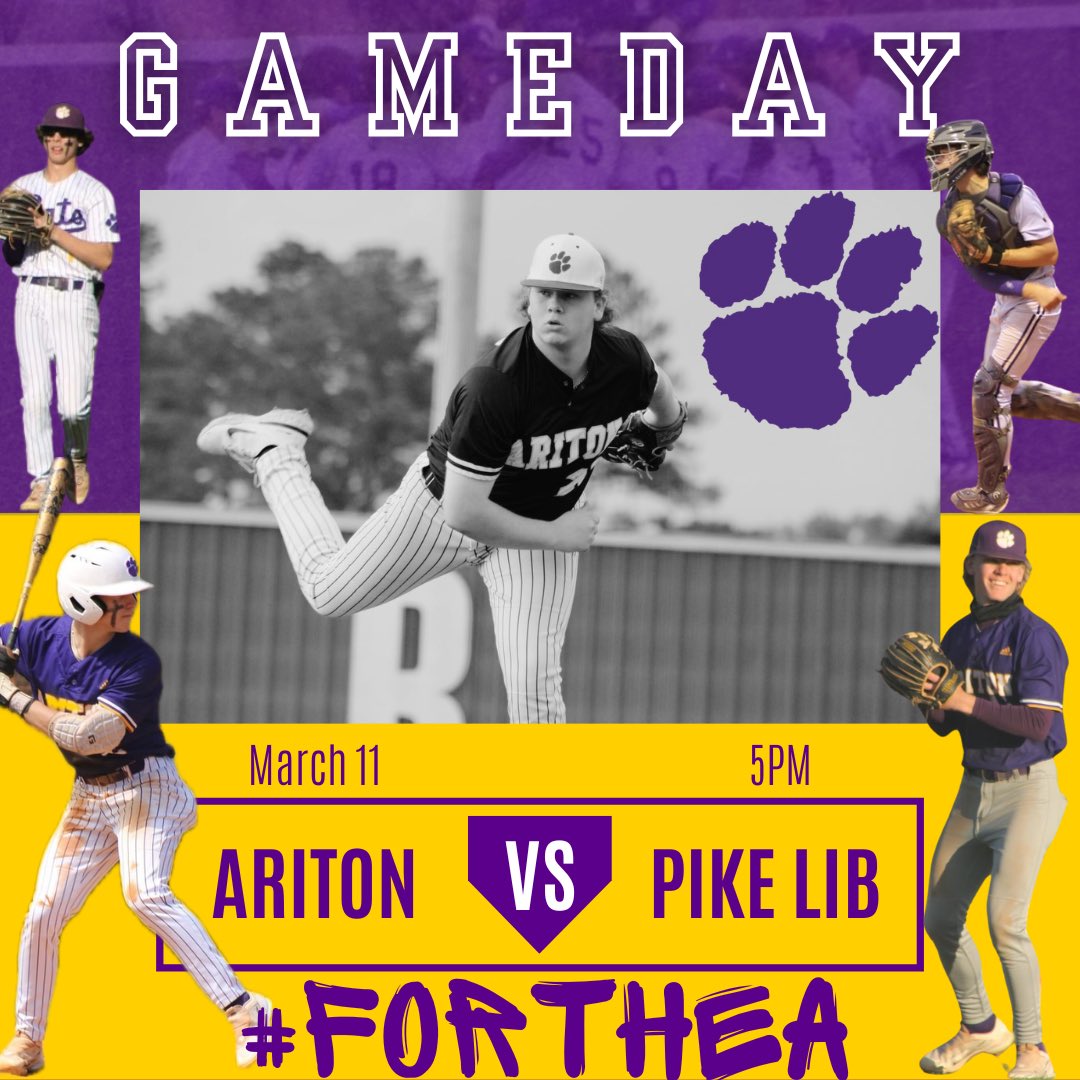 GAMEDAY IN THE A!!! The Cats are back at Thad Dansby Field today as they take on the Pike Lib Patriots!! We will SEE YOU AT THE THAD!! #ForTheA #HardWorkPaysOff