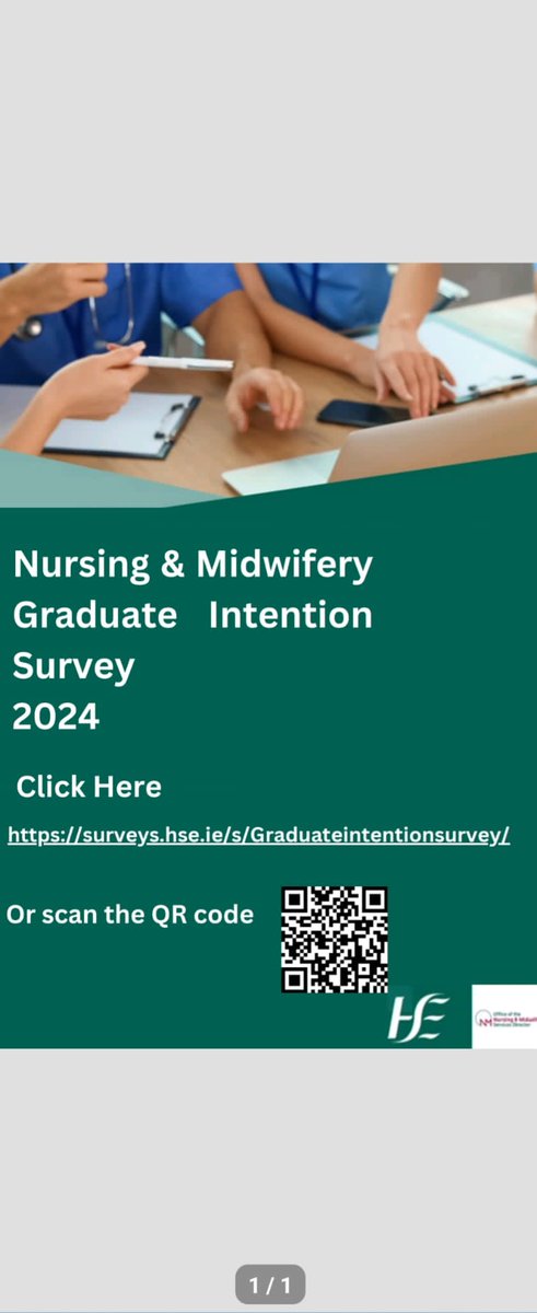 Hi there, please can you share to all our Intern nurses and midwives, the HSE Graduate Intention Survey 2024 is now live! #whatcanwedobetter @HSELive @NurMidONMSD @NMPDUCorkKerry @NMPDUDN @NmpdDskw @NMPDMidlands @nmpduwest @NMPDUNorthWest