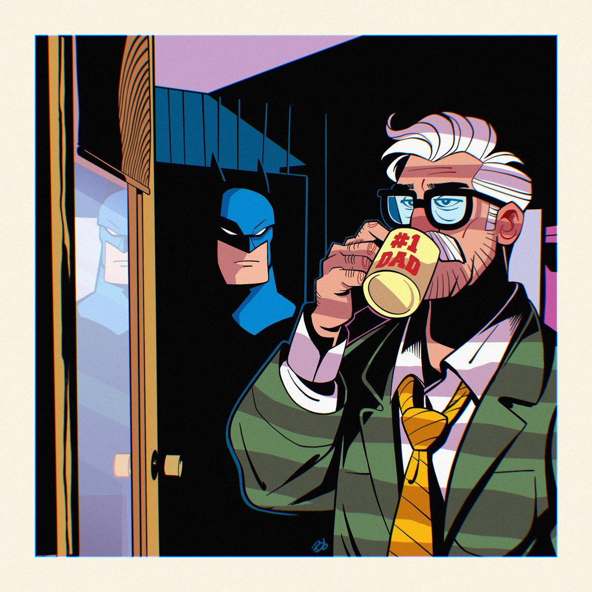 Late night meeting. #Batman #CommissionerGordon