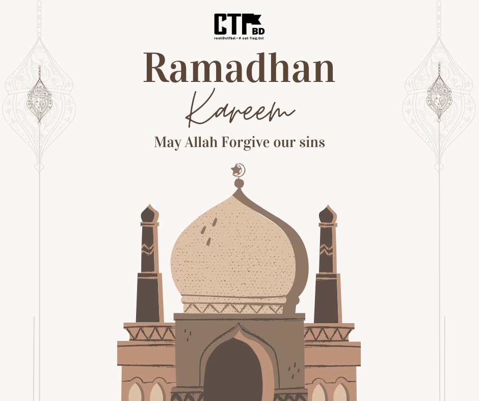 ctfcommunitybd's tweet image. May Allah shower his blessings upon you and your family throughout this holy month of Ramadan.
#RamadanMubarak