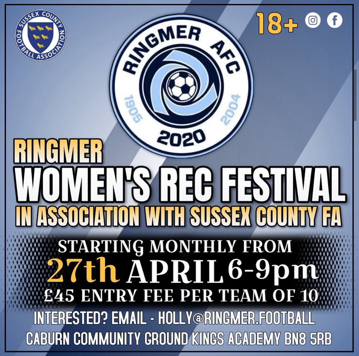 🙌 We’re pleased to announce that a new Women’s Recreational Football Festival is coming to Ringmer AFC!

Check out all the details, including how to register your team, on our website: sussexfa.com/news/2024/feb/…

 #SussexFootball⚽️