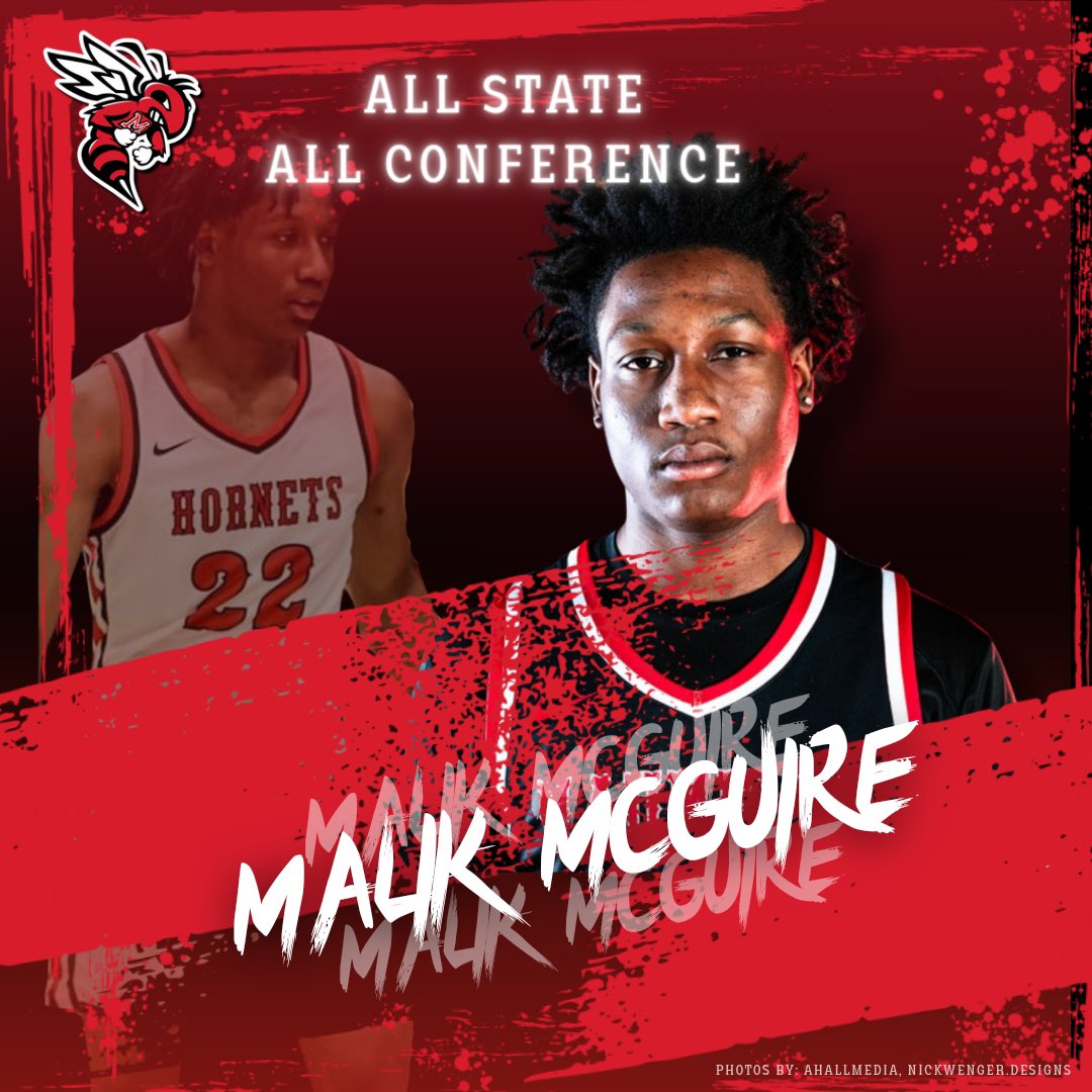 Congratulations to @ma1ikmcguire on a great season and being awarded with 5A- Central All Conference and 5A All State!