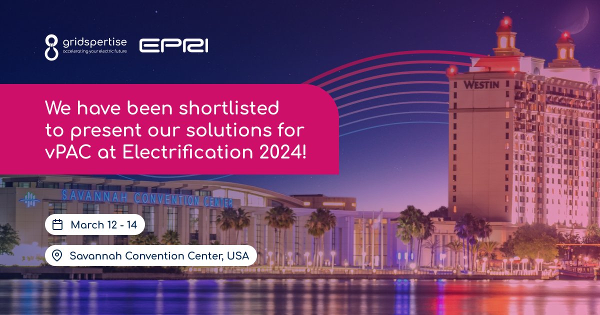 We have been shortlisted to participate in <a href="/EPRINews/">EPRI</a>'s #Electrification2024 International Conference &amp; Exposition, starting tomorrow in Savannah.
📍Find us at the booth S8 to learn more about our cutting-edge solutions designed for #vPAC
#ElectrifyEverything #ElectricTogether