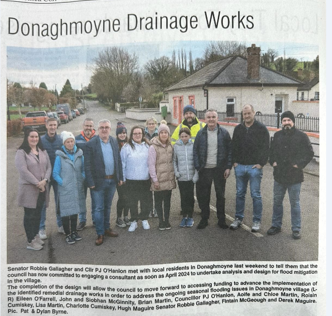 Donaghnmoyne village to receive funding for analysis and design for flood mitigation @DonaghmoyneGAA @LadiesDmoyne @karen35825965 @DonaghmoyneGFC