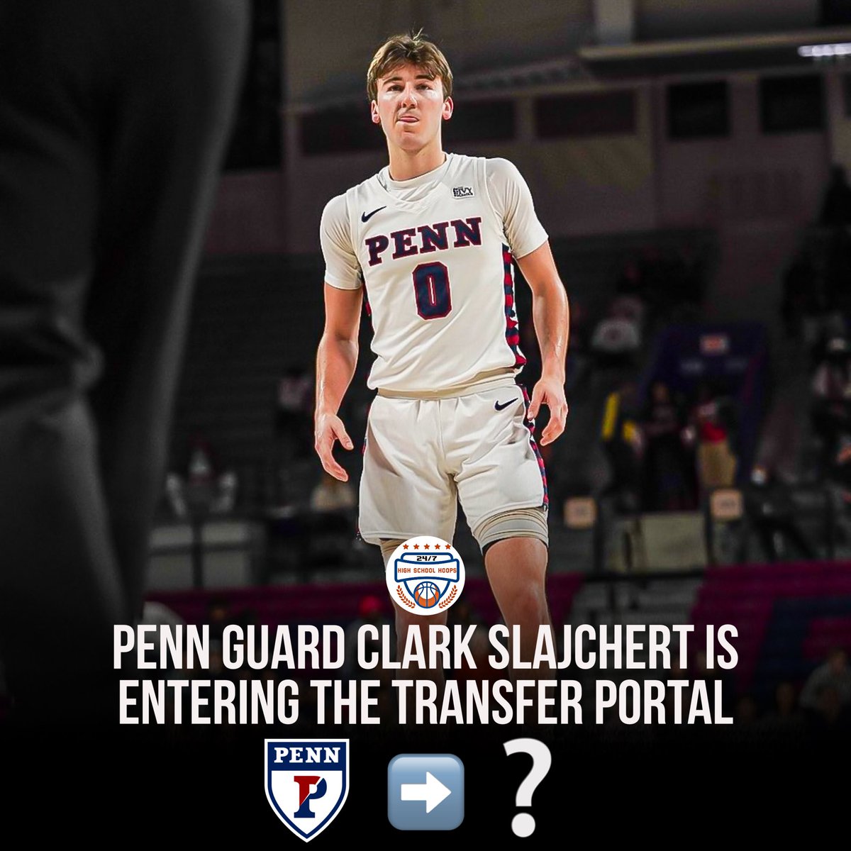NEWS: Penn guard Clark Slajchert is entering the transfer portal, a source tells me.

Slajchert has played the last three seasons and has averaged double-digit points in every season.

He averaged 18PPG, 3RPG, and 2.9APG this season. Shot 42% from 3.