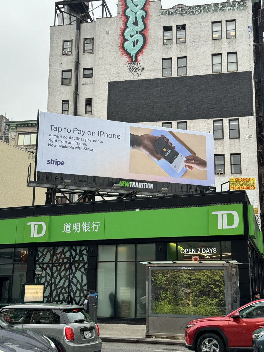 chrisrushing's tweet image. I&apos;m so stoked to announce @stripe &apos;s Tap to Pay on iPhone campaign is out! Launched on 3/4 in the US and debuting today, 3/11, in the UK — it spans OOH, social media, display ads, and 15s. This is my first w/ Stripe and I couldn&apos;t be more excited! Huge shoutout to the whole team!