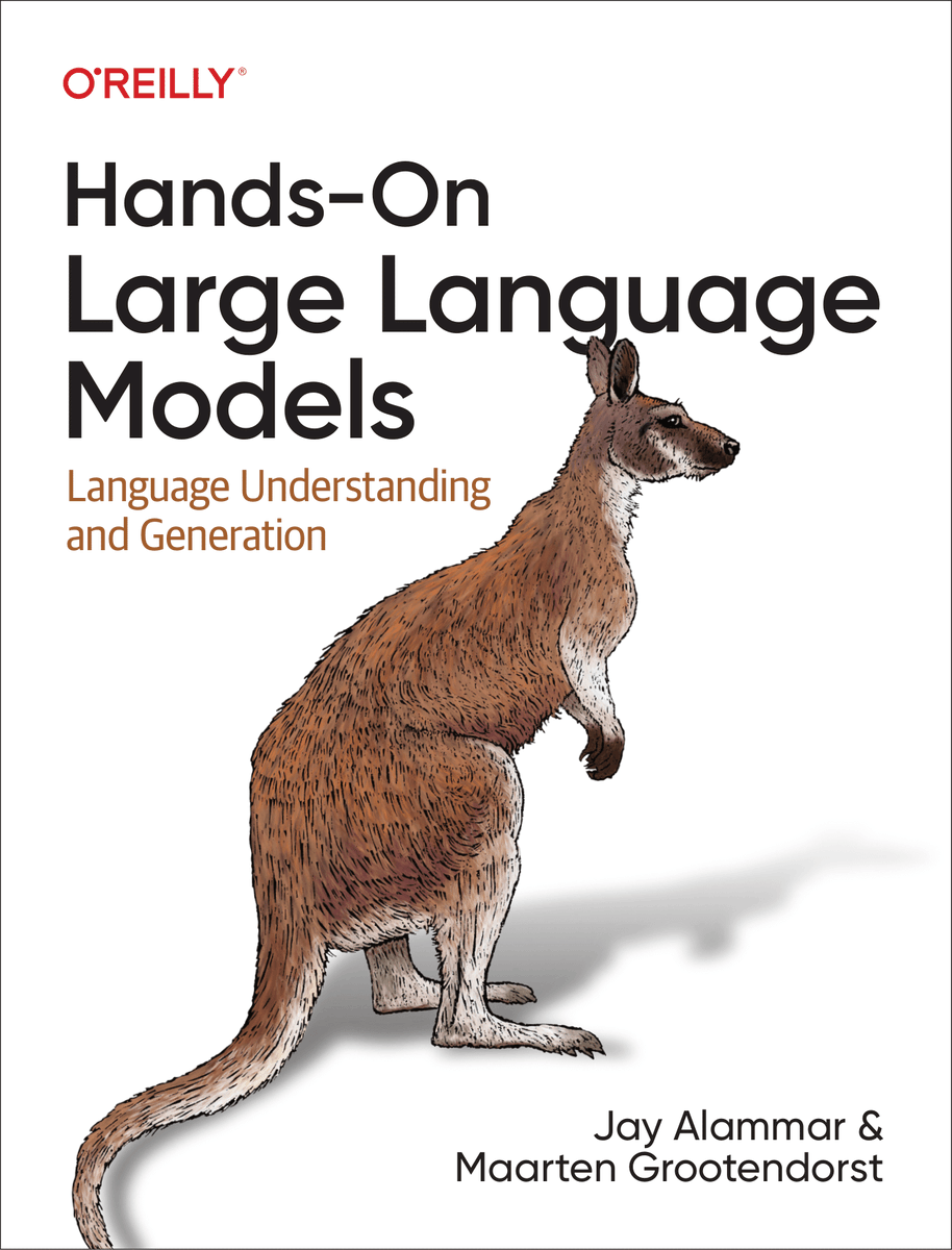 And here you have it! The cover for Hands-On Large Language Models. And the animal is **drum roll** 🥁🥁🥁 The Red Kangaroo! Thanks to everyone participating! @JayAlammar and I have read so many imaginative submissions from all of you that we wish we could feature all of them.