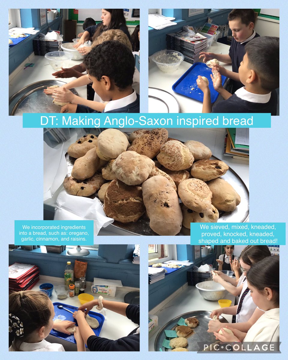MRPAyear5a's tweet image. Mondays are for baking! Today we worked hard to create our well thought out, Anglo-Saxons inspired bread. Children worked resiliently in groups to create a dough, which we let prove over lunch. Then we decorate and shaped our breads. Fantastic effort has led to fantastic bread!🍞