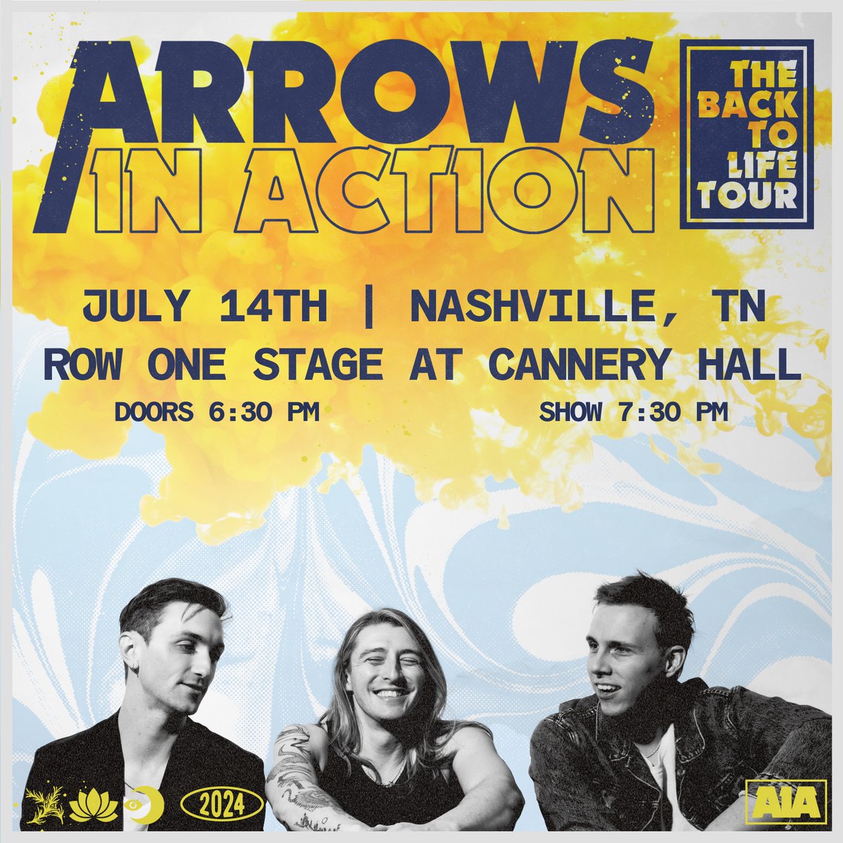 'These will be our biggest, wildest, most unhinged yet wholesome, Arrows in Action-est headlining shows of our career so far and we CANNOT WAIT!' Take it from @ArrowsInAction themselves, you HAVE to see them at Cannery Hall on July 14th!💥 Tickets on sale Friday at 11PM CT!🎟️