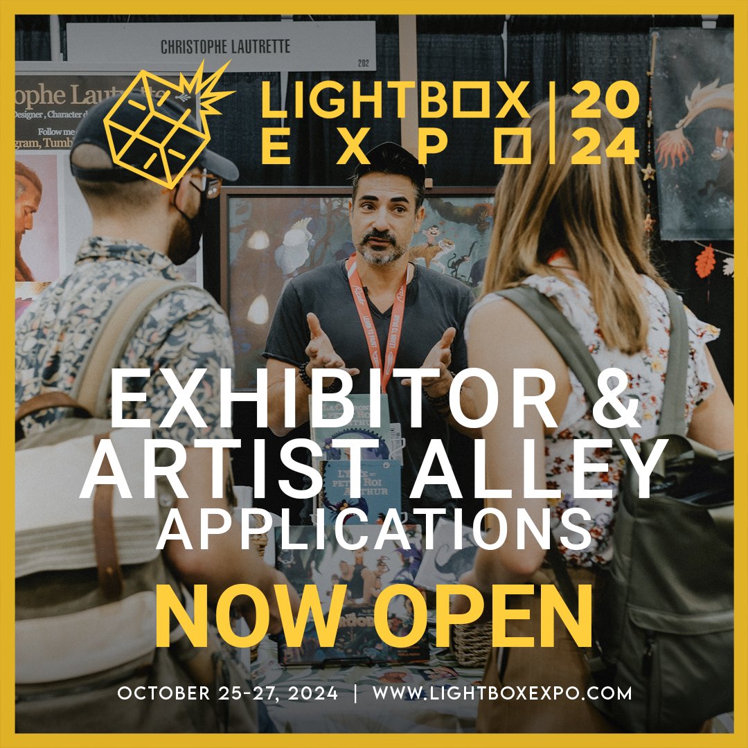 Calling all artists and creators! 🖌️ LightBox Expo exhibitor applications are now LIVE! Click the link and fill out the form! lightboxexpo.com