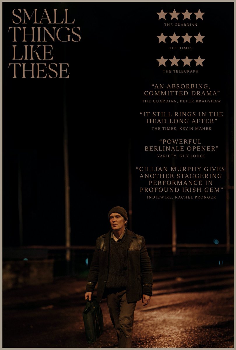 Cillian Murphy's new film is called #SmallThingsLikeThese based on the book by Claire Keegan and adapted by Enda Walsh. Coming soon... 
youtu.be/SGwCjJkaG50?fe…