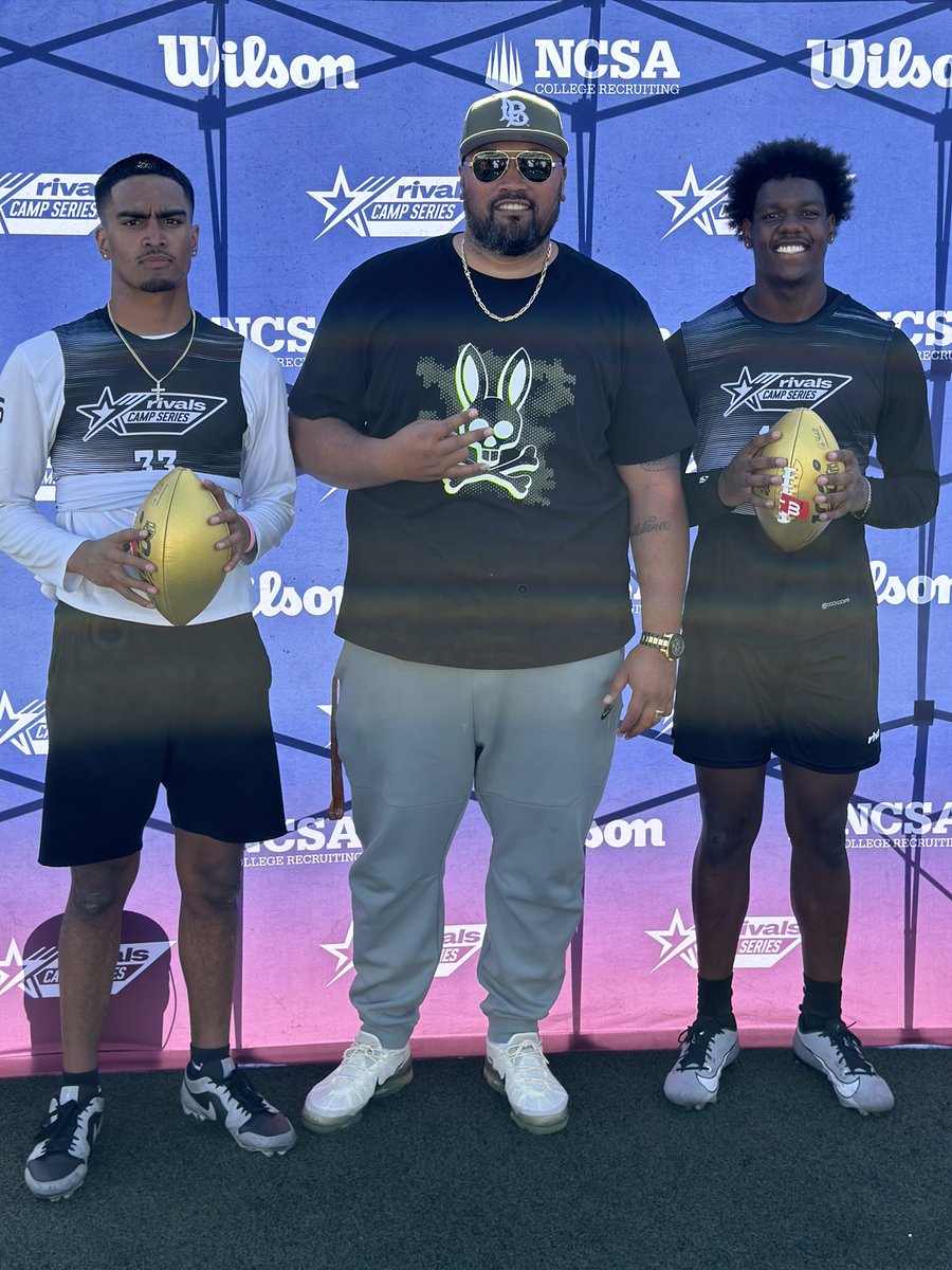Great weekend! Spent some time with Coach Foster and the new coaching staff. Won golden ball with my brother @JaceBrown_ at the @RivalsCamp