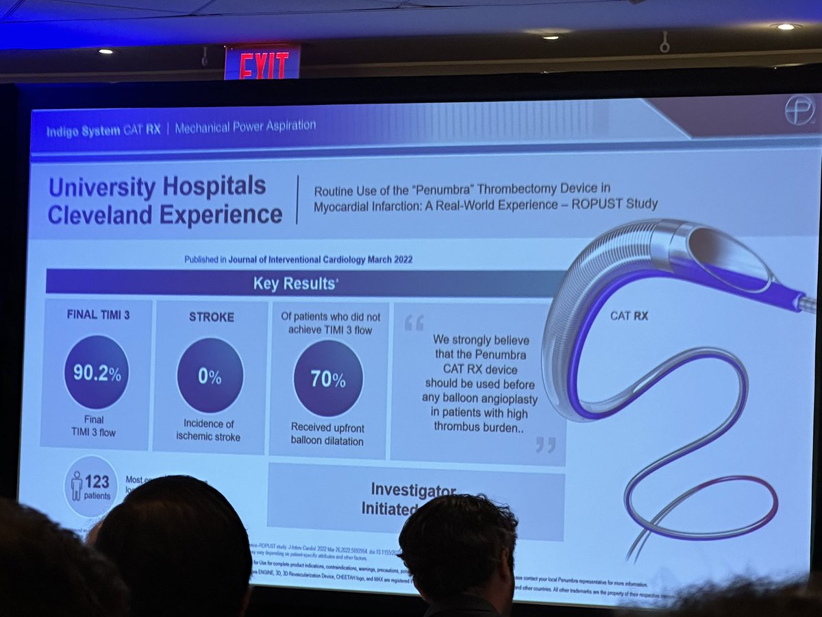 Our own Dr. Gupta @ACSCardiology presenting @UHhospitals @HarringtonHVI  experience with coronary mechanical thrombectomy.  Join us at #CRT2024 
@GuiAttizzaniMD  @shishem @thammad2010 @JunLiMD @the_real_pooms @FarshadForouz @YSCastroMD @sanekachakrava1 @DanSimonMD @ACUkaigweMD