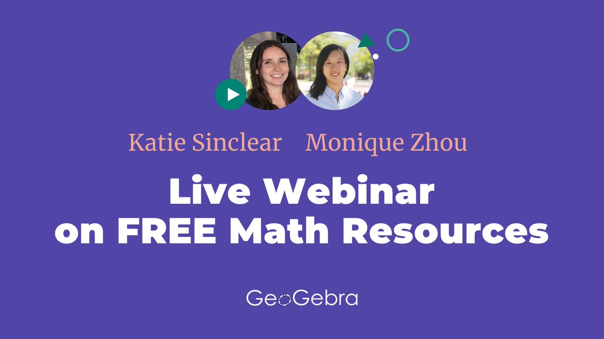 GeoGebra (@geogebra) on Twitter photo 📢 REGISTER NOW for our sixth LIVE webinar about Using GeoGebra with Instructional Designer <a href="/katorade82/">Katie Sinclear</a> & <a href="/math_monique/">Monique Zhou</a> to promote Measurement.
March 13, 9 pm (ET). Register here: geogebra.zoom.us/meeting/regist…
#iteachmath #mtbos #math #matheducation #measurement #webinar #GeoGebra 📢 REGISTER NOW for our sixth LIVE webinar about Using GeoGebra with Instructional Designer <a href="/katorade82/">Katie Sinclear</a> & <a href="/math_monique/">Monique Zhou</a> to promote Measurement.
March 13, 9 pm (ET). Register here: geogebra.zoom.us/meeting/regist…
#iteachmath #mtbos #math #matheducation #measurement #webinar #GeoGebra