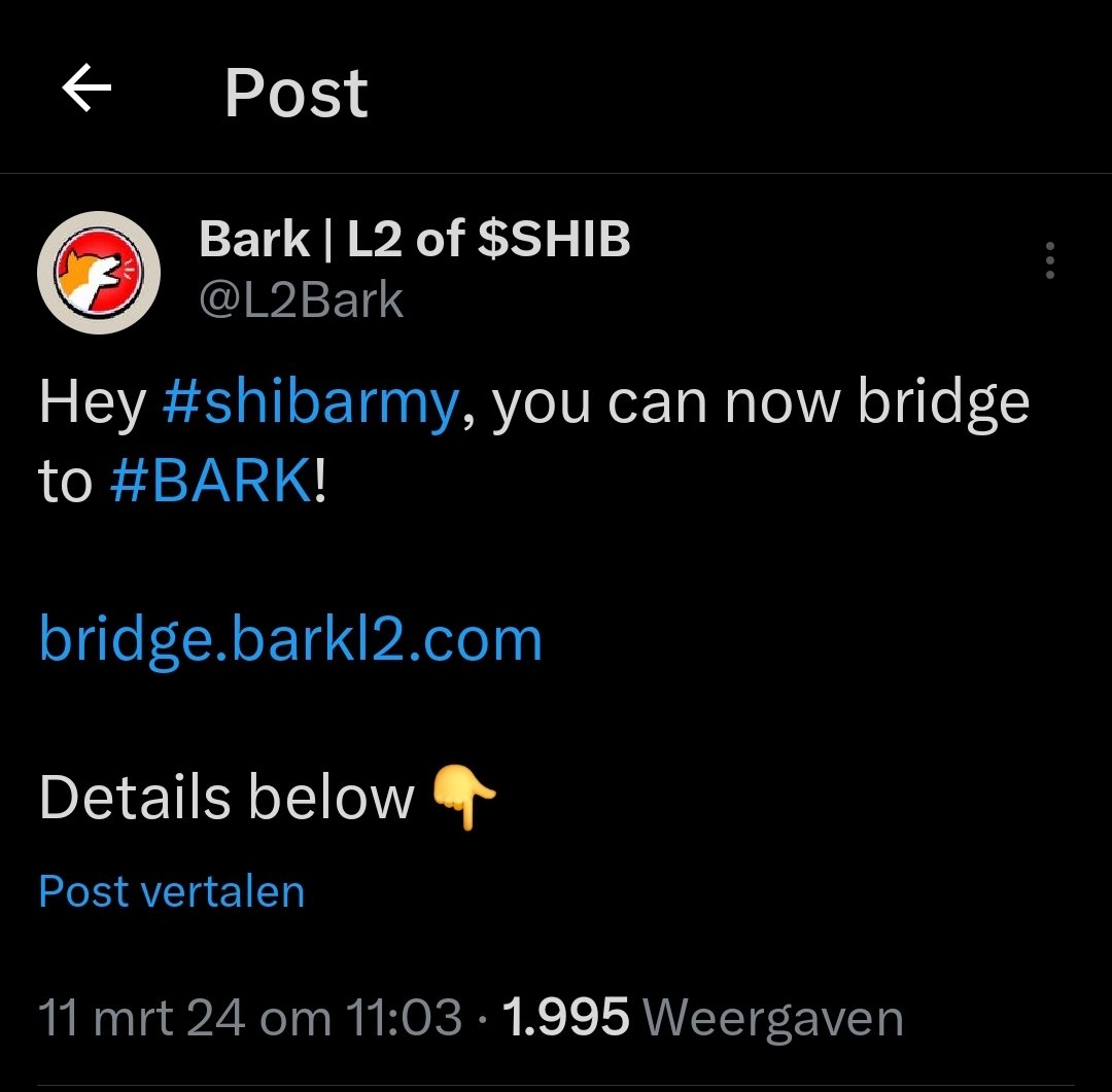 BarkGasToken's tweet photo. Hello #shibarmy, exciting news! You can now connect to #BARK through https://t.co/eAkpzvWnPH.

$BARK ⛽️ Token $DOGPAD $SHIB #SHIBARMY #BARKARMY @L2BARK @DogPadFinance

@EricCryptoman @Poe_Ether @realdogen @IHunt100xGems @1goonrich @AJ_cryptoo @cryptoskullx @chirocrypto @cryptoaeon @littlemustacho @BleevesCrypto @cryptojourneyrs @JakeGagain @Yourpop8 @ianheinischmma