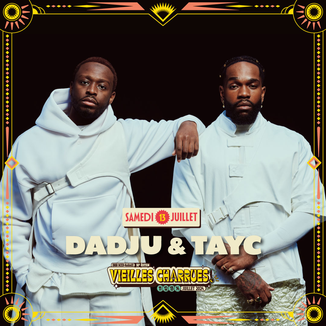 Charrues's tweet photo. 🤩 DAVID GUETTA et DADJU &amp; TAYC rejoignent la programmation des Vieilles Charrues 2024 🔥🔮✨ @davidguetta @Dadju @TaycOfficiel #charrues24 https://t.co/i4NUVQmZkN