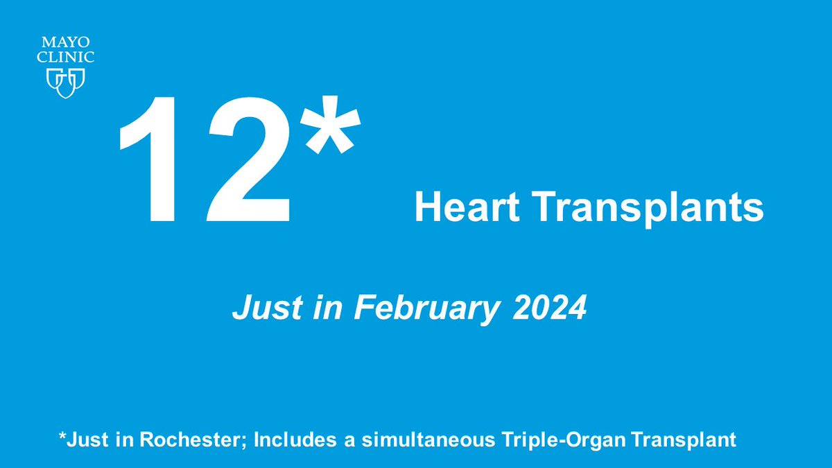 Congrats to our Heart Transplant Program for achieving 12 #HTx in February, especially for their triple-organ transplant.

We are proud of the great job of our multidisciplinary team that made this possible.

Thank you!