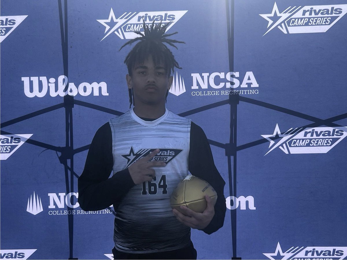Felt great to be able to perform and show out in front of my family and Win a @RivalsCamp WR camp golden ball MVP.