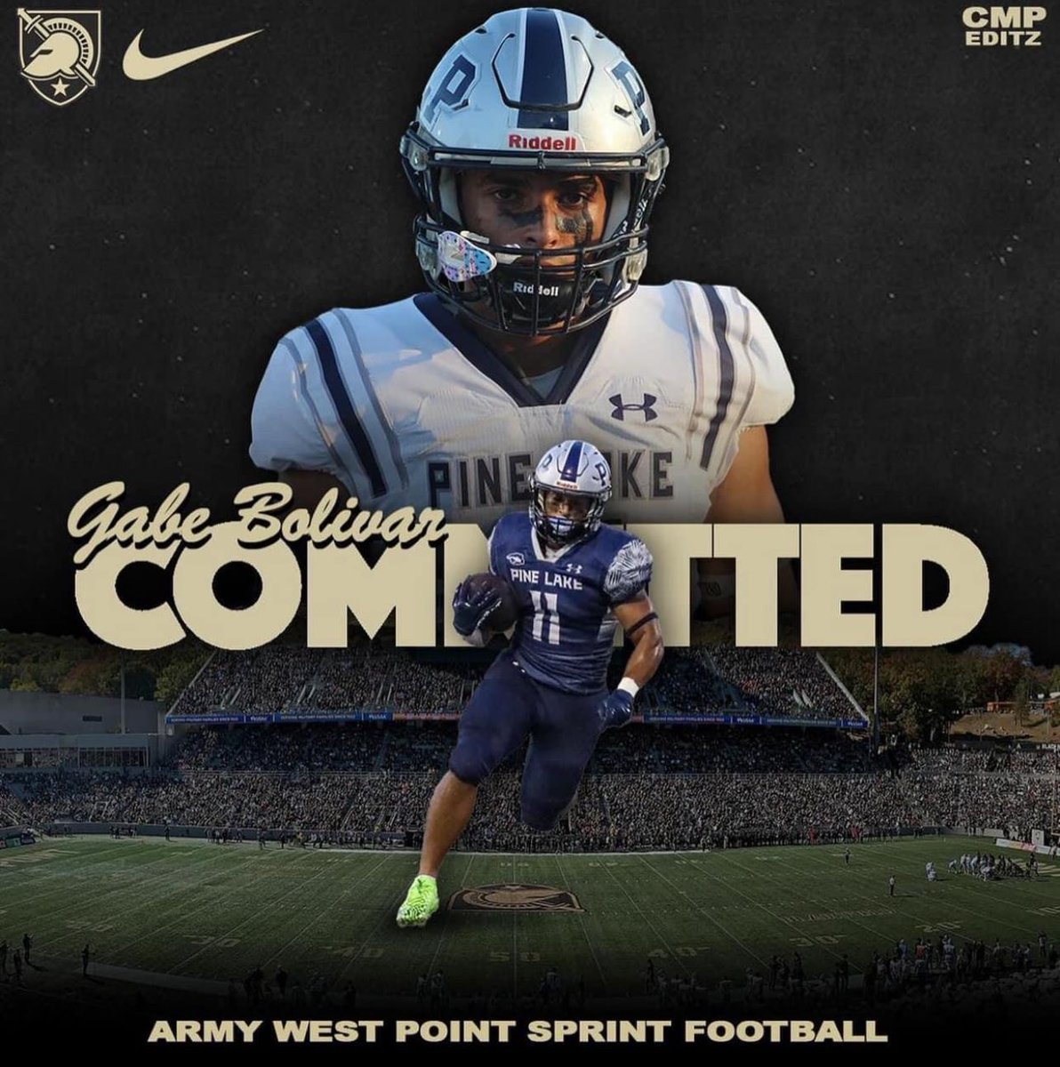 Congratulations to <a href="/gabebolivar_/">Gabe Bolivar</a> on his commitment to <a href="/ArmyWP_SprintFB/">Army Sprint FB</a> 
#GoArmyBeatNavy