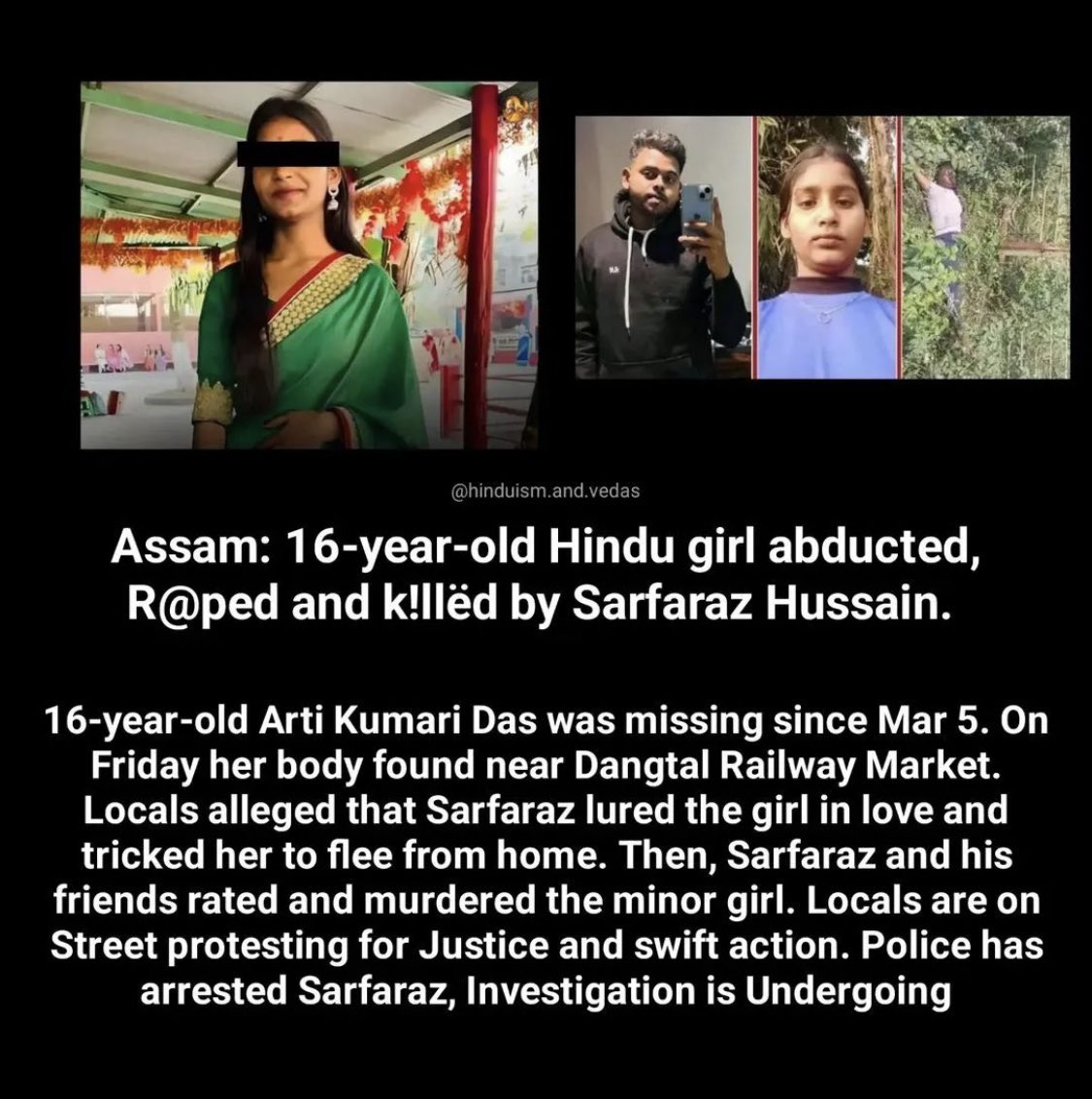 Women don't get raped because they are gentle, drunk or not properly dressed, they get raped because someone somewhere is a rapist, and a beast.

#JusticeForAarti