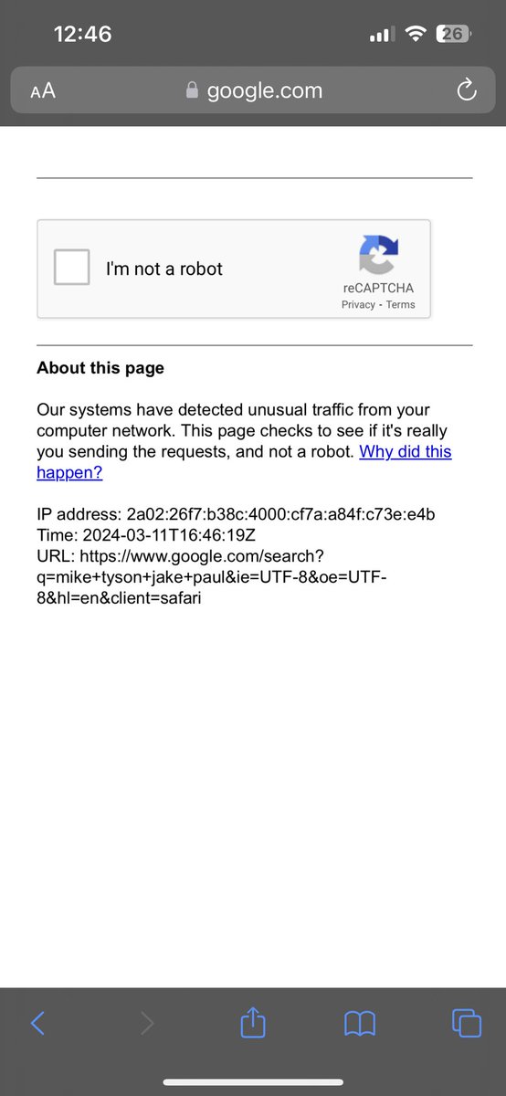 MrsLiftXX's tweet image. Enough of this bullshit.
Half the god damn time i try using @google browser on @safari I have to find motorcycles or crosswalks. Fix your shit or give us an explanation #googlefail #safarifail