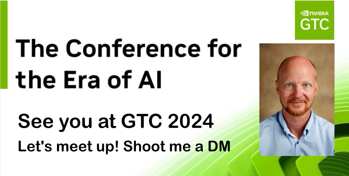 I am thrilled to announce that I will attend the upcoming developer conference - NVIDIA #GTC2024!

Premier conference in this era of AI, and I am eager to explore the latest advancements in the field - 
send DM if you want to meet up!

#GTC2024 #NVIDIA #AI #Learning #Innovation