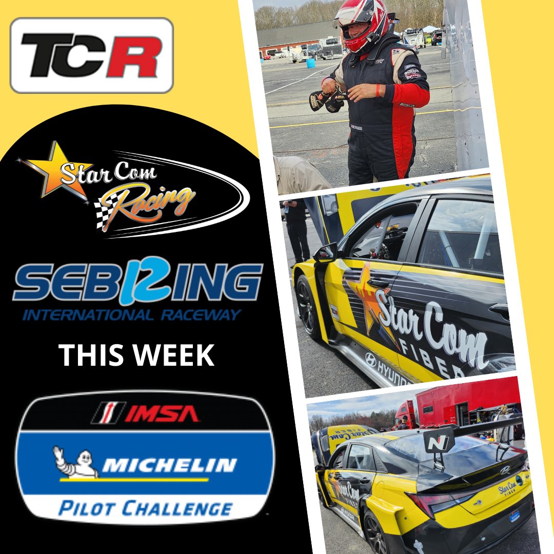 Race week is here! StarCom Racing is heading to Sebring for our first TCR race in the Michelin Pilot Challenge Series!