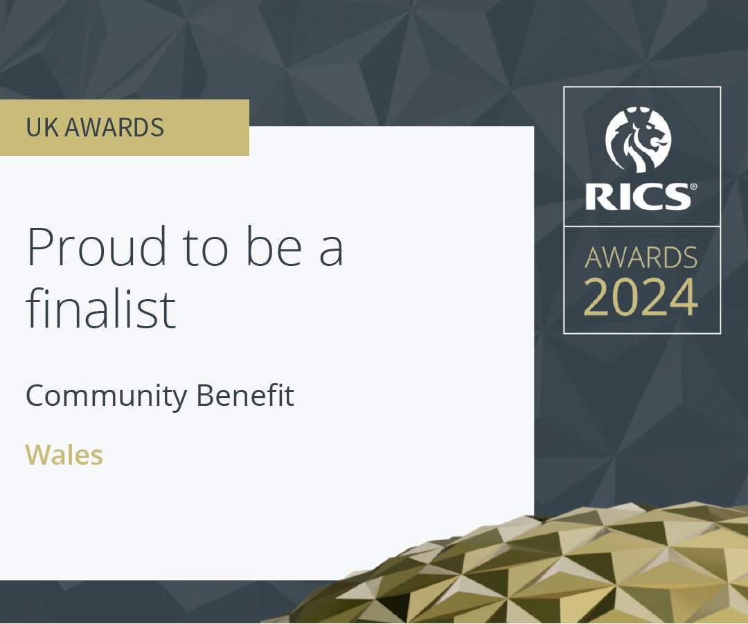 We're delighted that CRT Hwb Cana in Penywaun has been shortlisted for an @RICSnews Award in the Community Benefit category in #Wales. A huge thank you to our partners @WelshGovernment @UKGovWales @PyCCommunity @RCTCouncil @gduknews and the Penywaun community for their support!