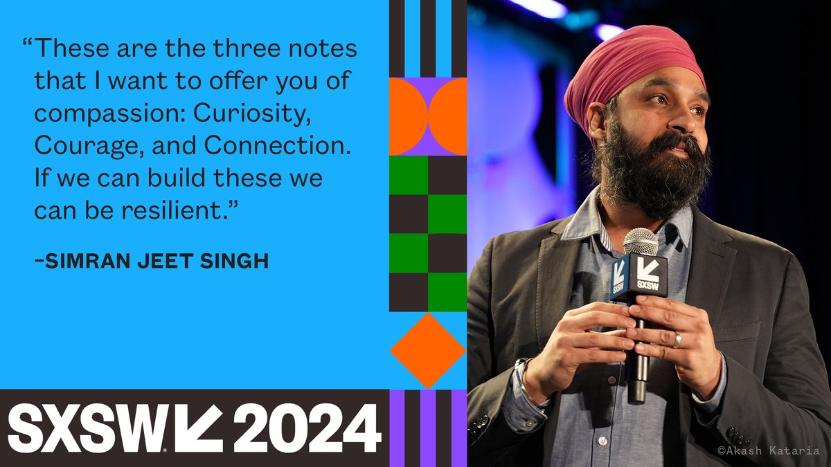 .@simran sat down with @cduhigg at #SXSW 2024 and gave perspective on spreading compassion and kindness.