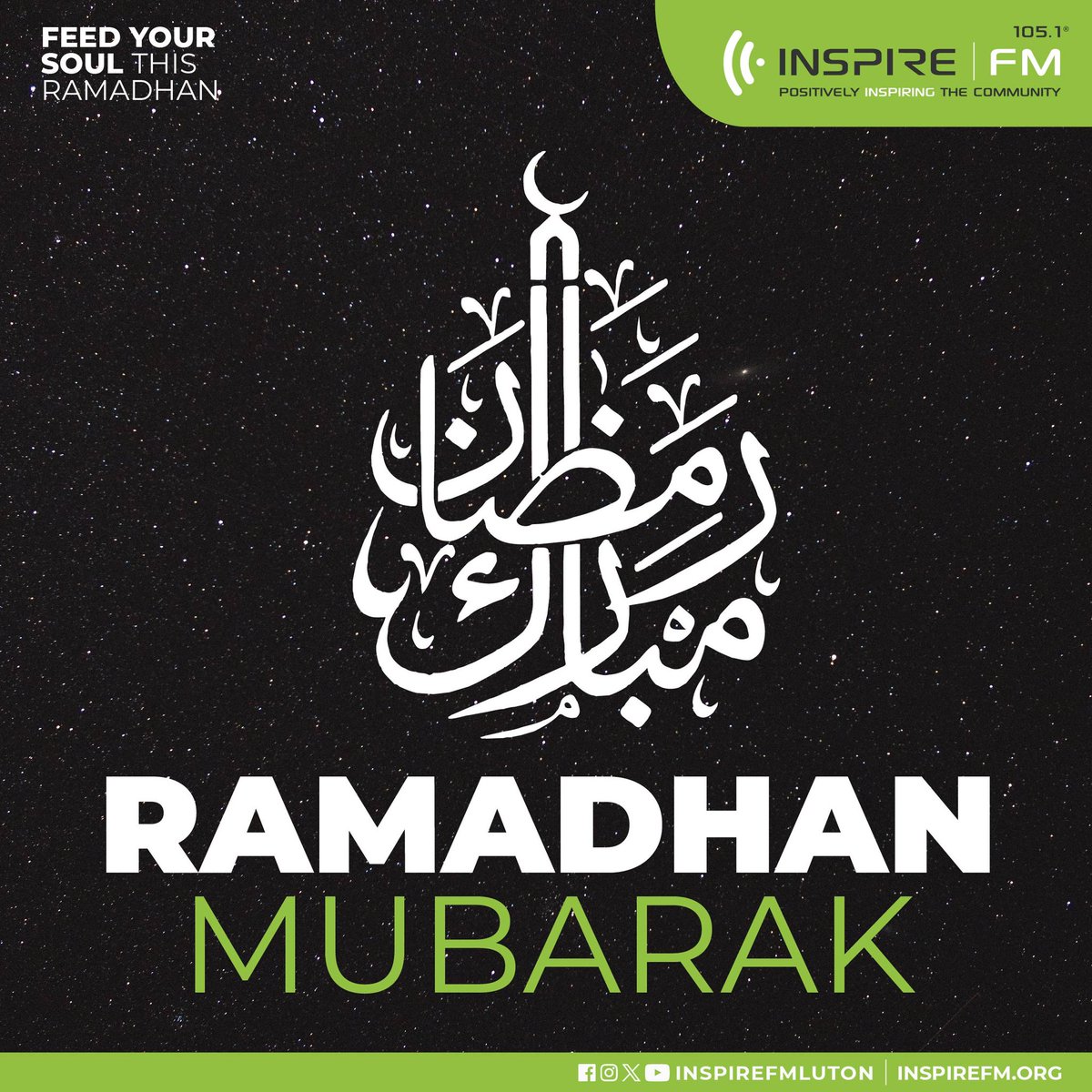 Inspire FM (@inspirefmluton) on Twitter photo Ramadhan Mubarak 🌙
#Ramadan #Ramadan2024 Ramadhan Mubarak 🌙
#Ramadan #Ramadan2024