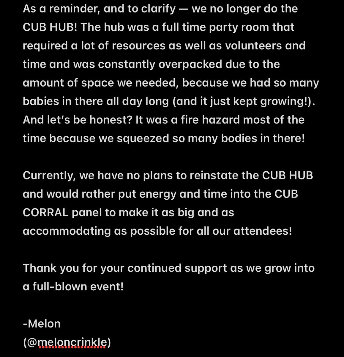 TFF Cub Corral 2026 🚀 tweet media