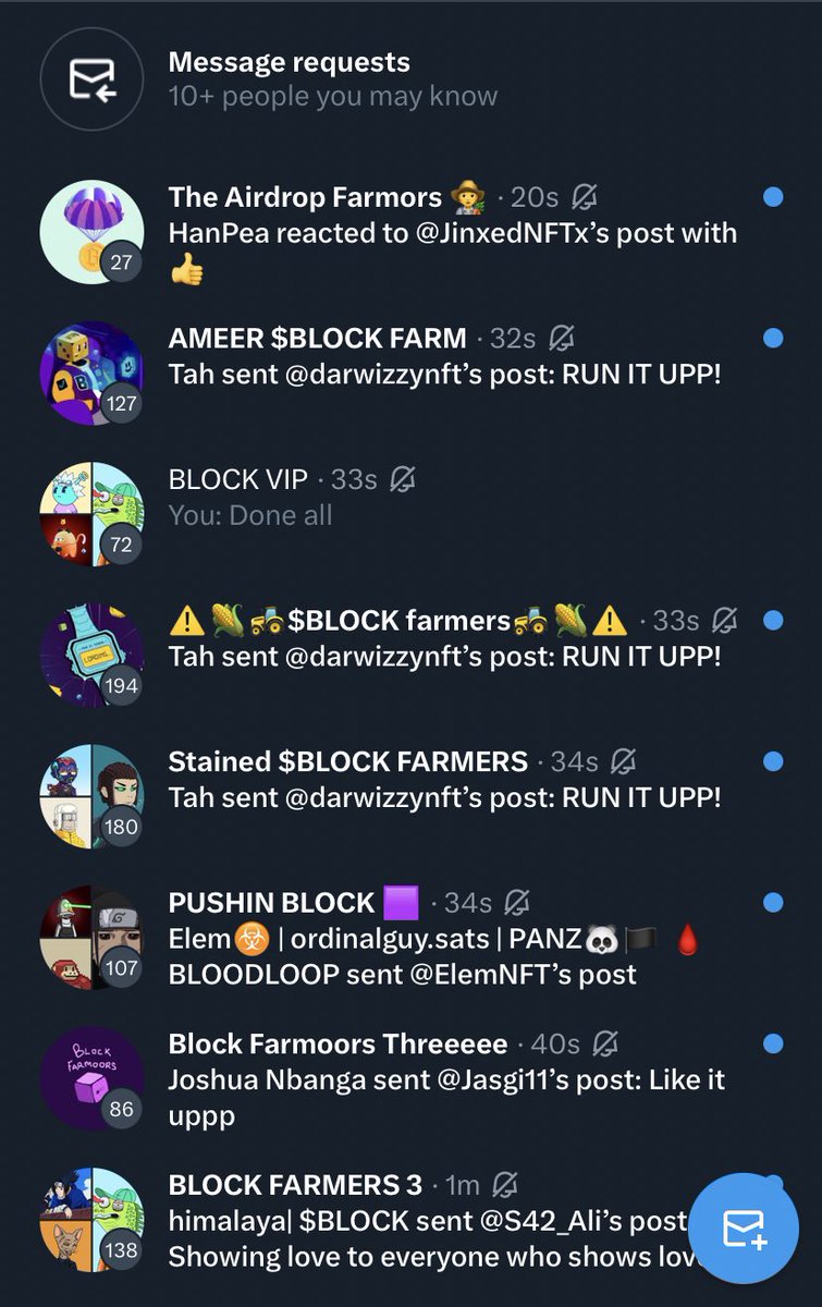 0xAlejo_'s tweet photo. I’ll be honest.

Farming groups are the alpha 🧑‍🌾🟪

LIKE, RT and COMMENT $BLOCK 

I’ll add as much people as I can 🫡 https://t.co/md1JPBWiZT