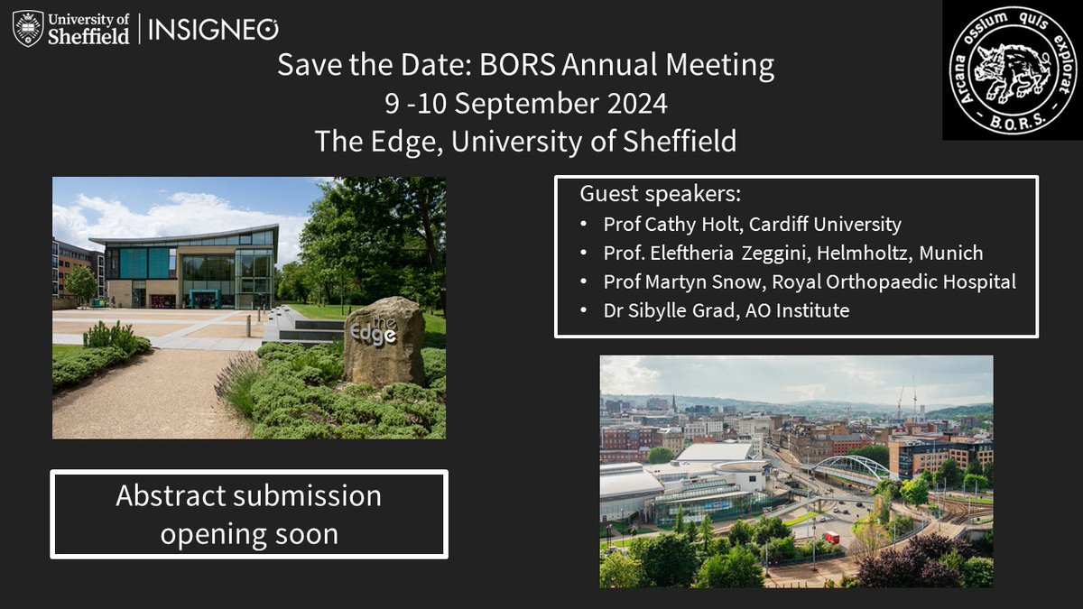 #BORS2024 abstract submission is opening soon. We've got some great keynote speakers lined up!