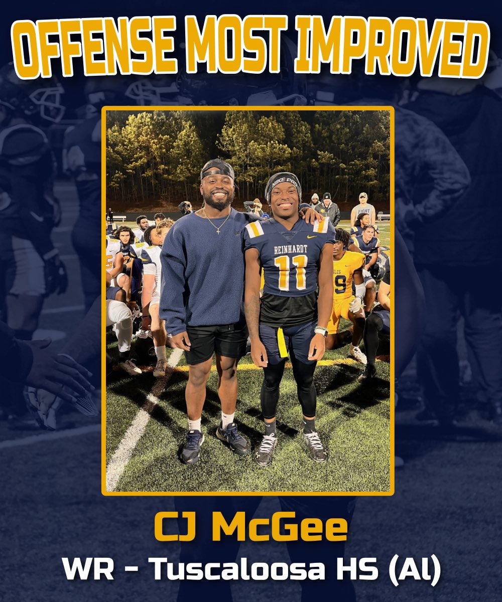 Overpower. Overtake. Overcome. Congratulations CJ McGee on earning “Offensive Most Improved” for the Spring Season